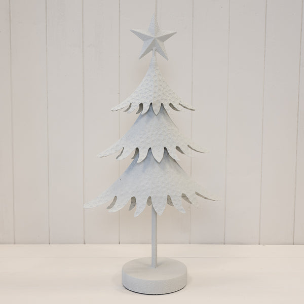 Off-White Metal Christmas Tree – 53cm