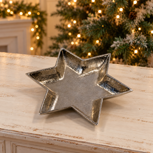 Silver Star Shape Plate