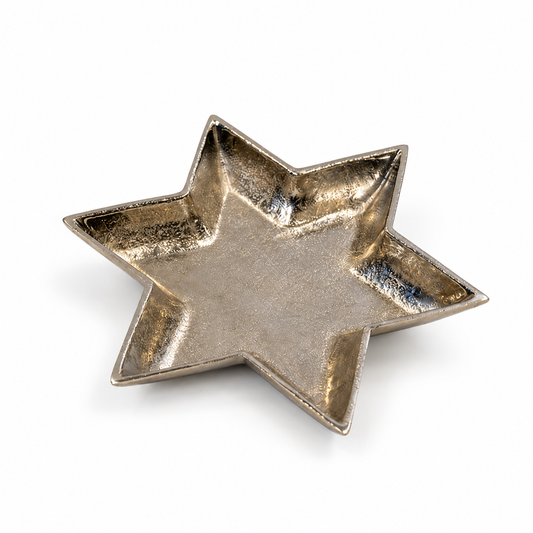 Silver Star Shape Plate