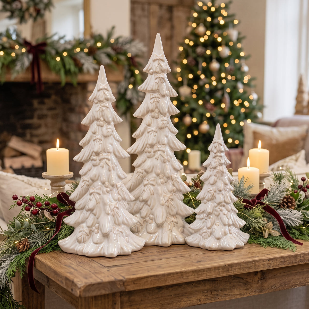 Natural Layered Christmas Tree- Large