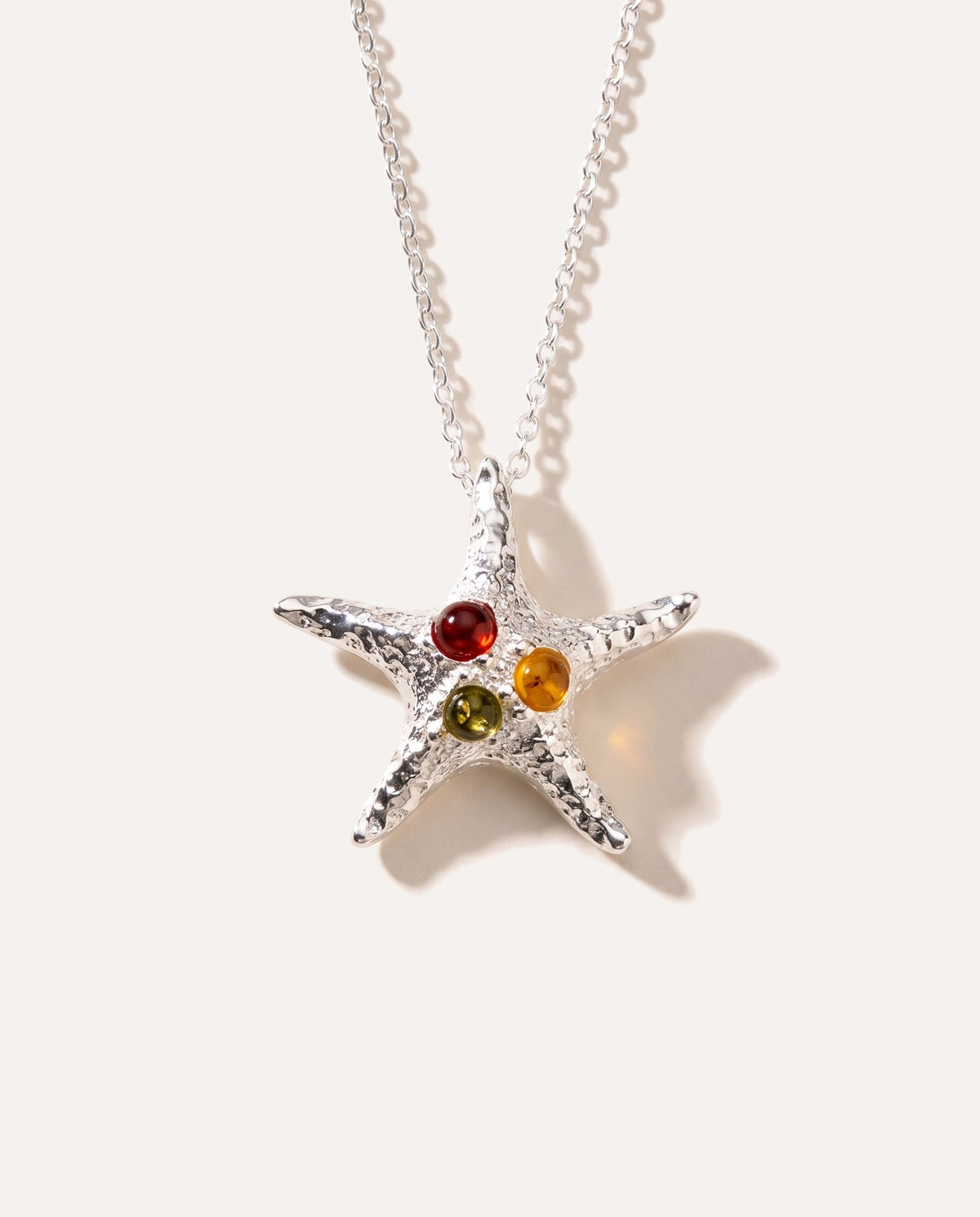 Amber Starfish Necklace