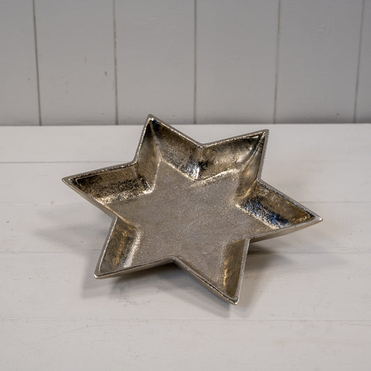 Silver Star Shape Plate