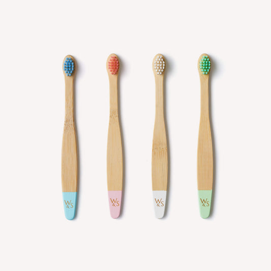 Babies' Bamboo Toothbrush with Extra-Soft Bristles - 4 Pack